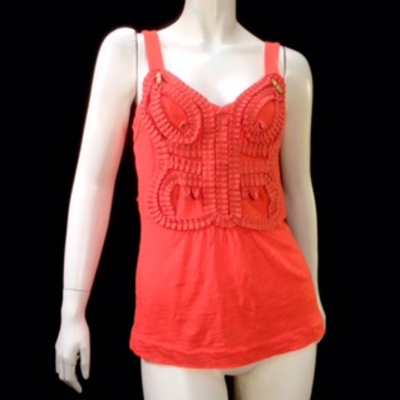 Anthropologie Red Knit Tank Top - Picture 1 of 6
